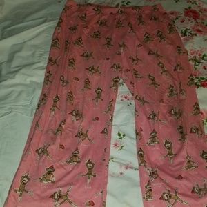 Pink monkey PJ set